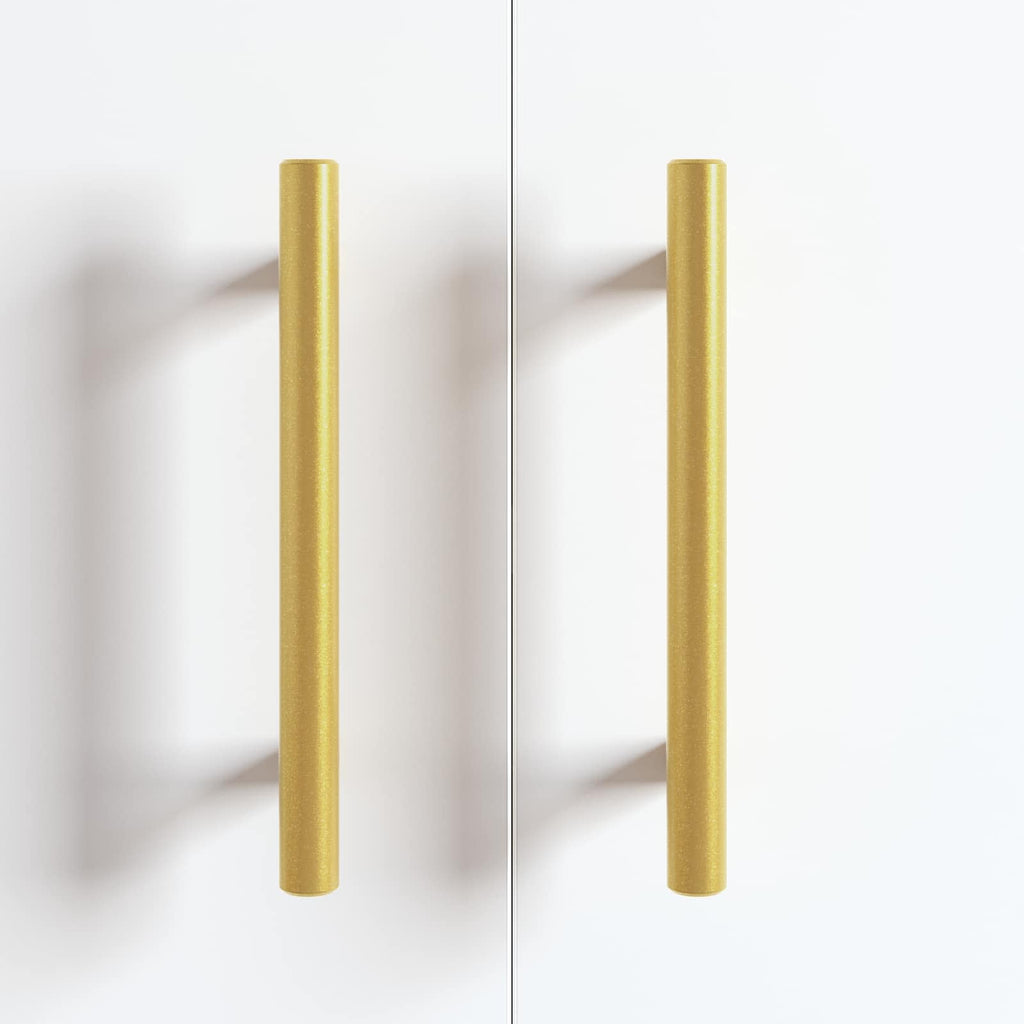 Manija de armario 12 pcs Dorado 150 mm Acero inoxidable