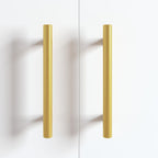 Manija de armario 12 pcs Dorado 150 mm Acero inoxidable