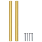 Manija de armario 12 pcs Dorado 150 mm Acero inoxidable