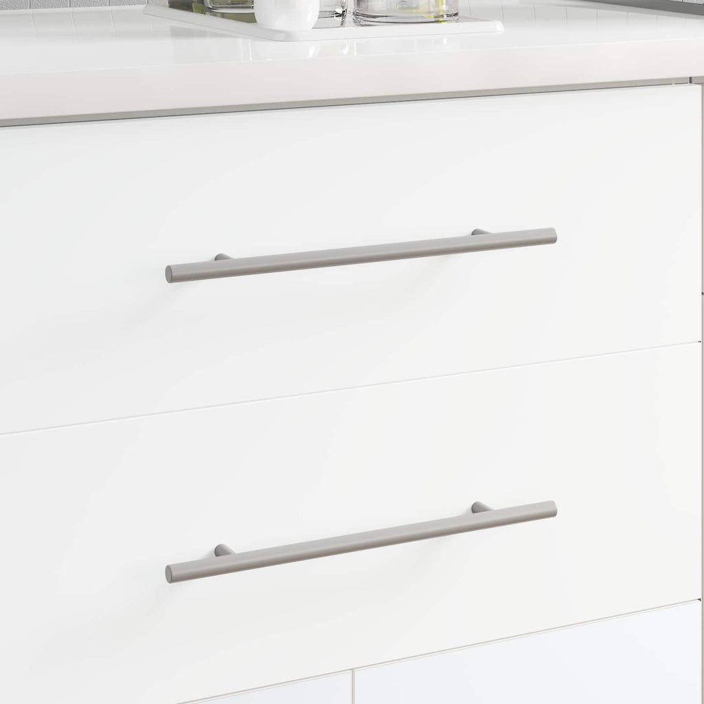 Manija de armario 12 pcs Plateado 300 mm Acero inoxidable