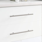 Manija de armario 12 pcs Plateado 300 mm Acero inoxidable