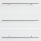 Mango 12 pcs Plateado 500 mm Acero