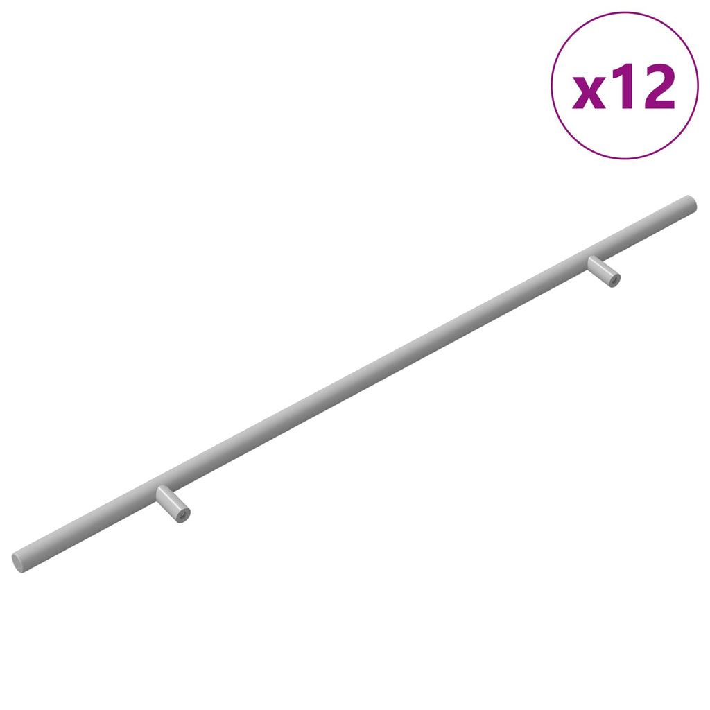 Mango 12 pcs Plateado 500 mm Acero