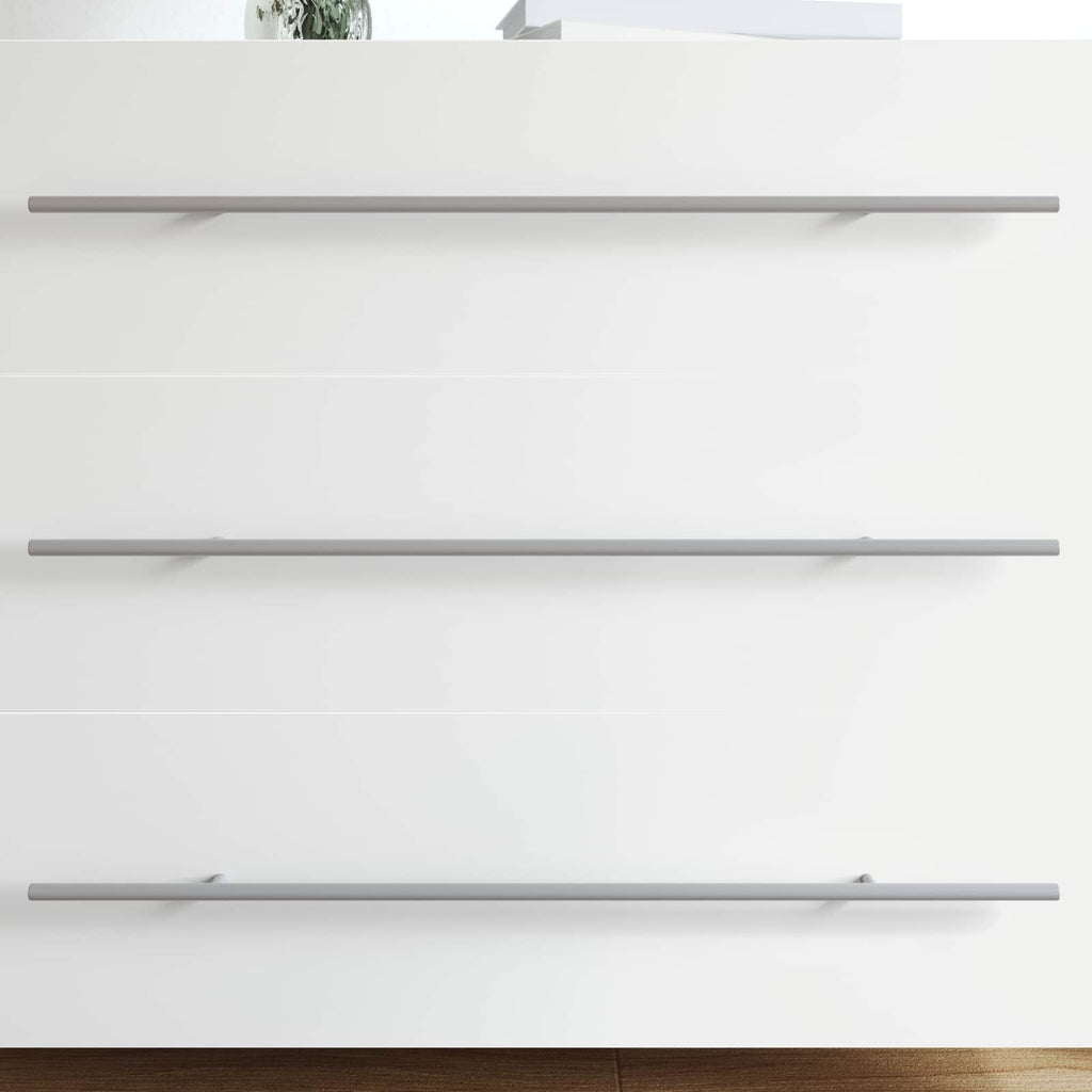 Manija de armario 12 pcs Plateado 700mm Acero inoxidable
