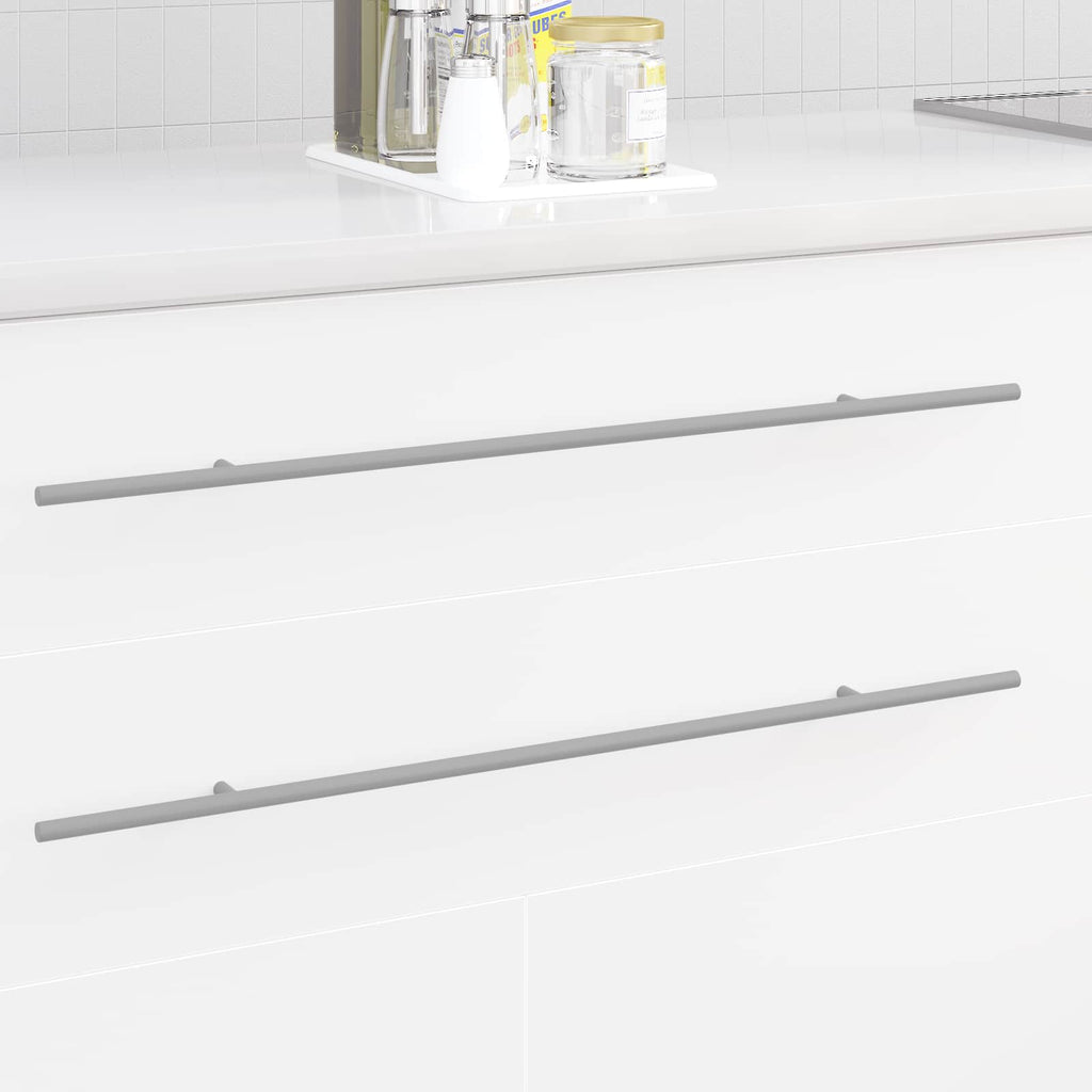 Manija de armario 12 pcs Plateado 700mm Acero inoxidable