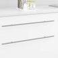 Manija de armario 12 pcs Plateado 700mm Acero inoxidable