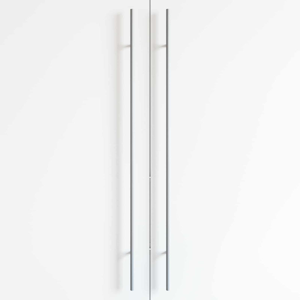 Manija de armario 12 pcs Plateado 900 mm Acero inoxidable