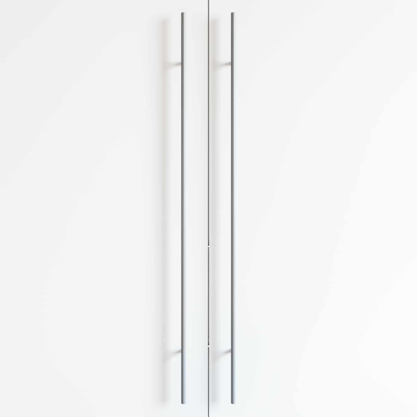 Manija de armario 12 pcs Plateado 900 mm Acero inoxidable