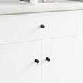 Perillas de armario 12 pcs Negro M4 x 12 mm Hierro