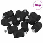 Perilla de gabinete 1011 pcs Negro Hierro