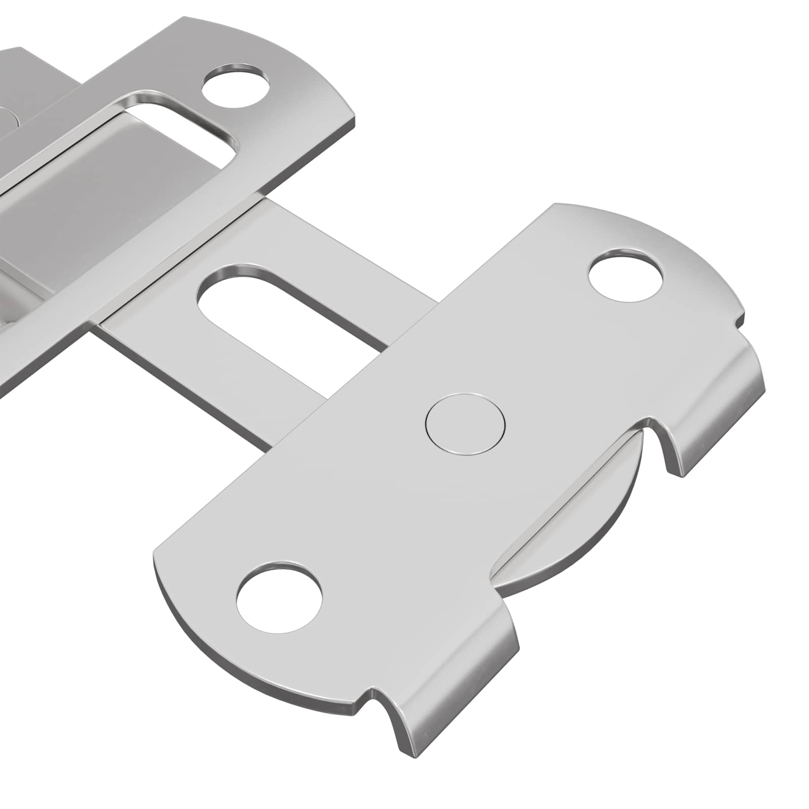 Cerradura de puerta 12 pcs Plateado 70 x 8 mm Acero