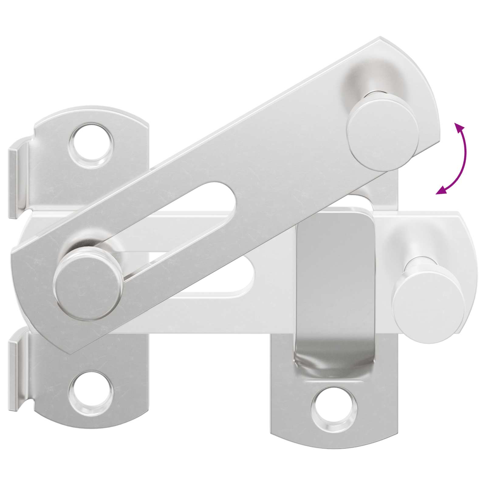Cerradura de puerta 12 pcs Plateado 70 x 8 mm Acero