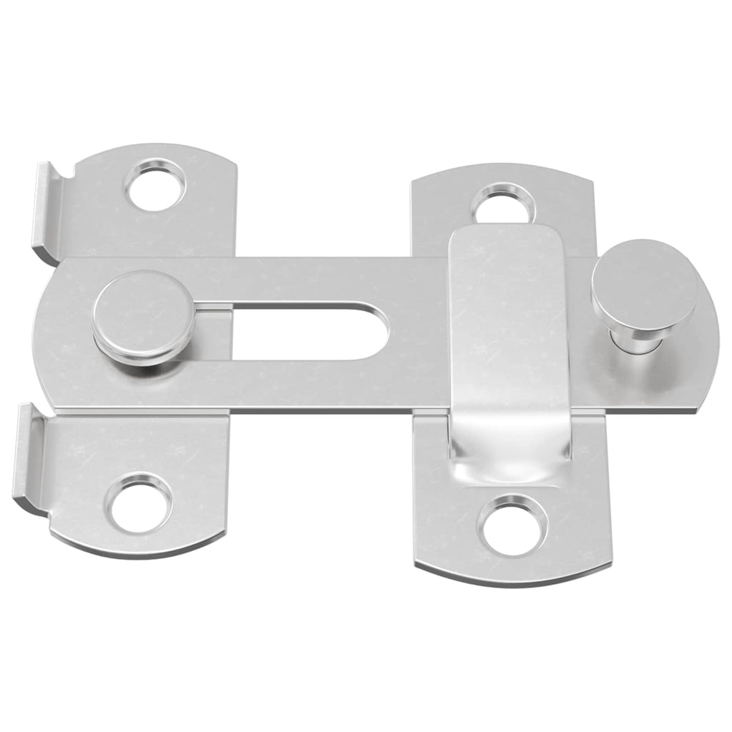 Cerradura de puerta 12 pcs Plateado 70 x 8 mm Acero