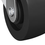 Rueda 12 pcs Negro y plateado 50,7 x 50,7 x 24,4 mm