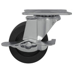Rueda 12 pcs Negro y plateado 50,7 x 50,7 x 24,4 mm