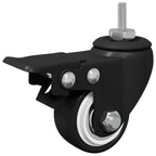 Ruedas 12 pcs Negro M6 x 37 mm Hierro y Nailon
