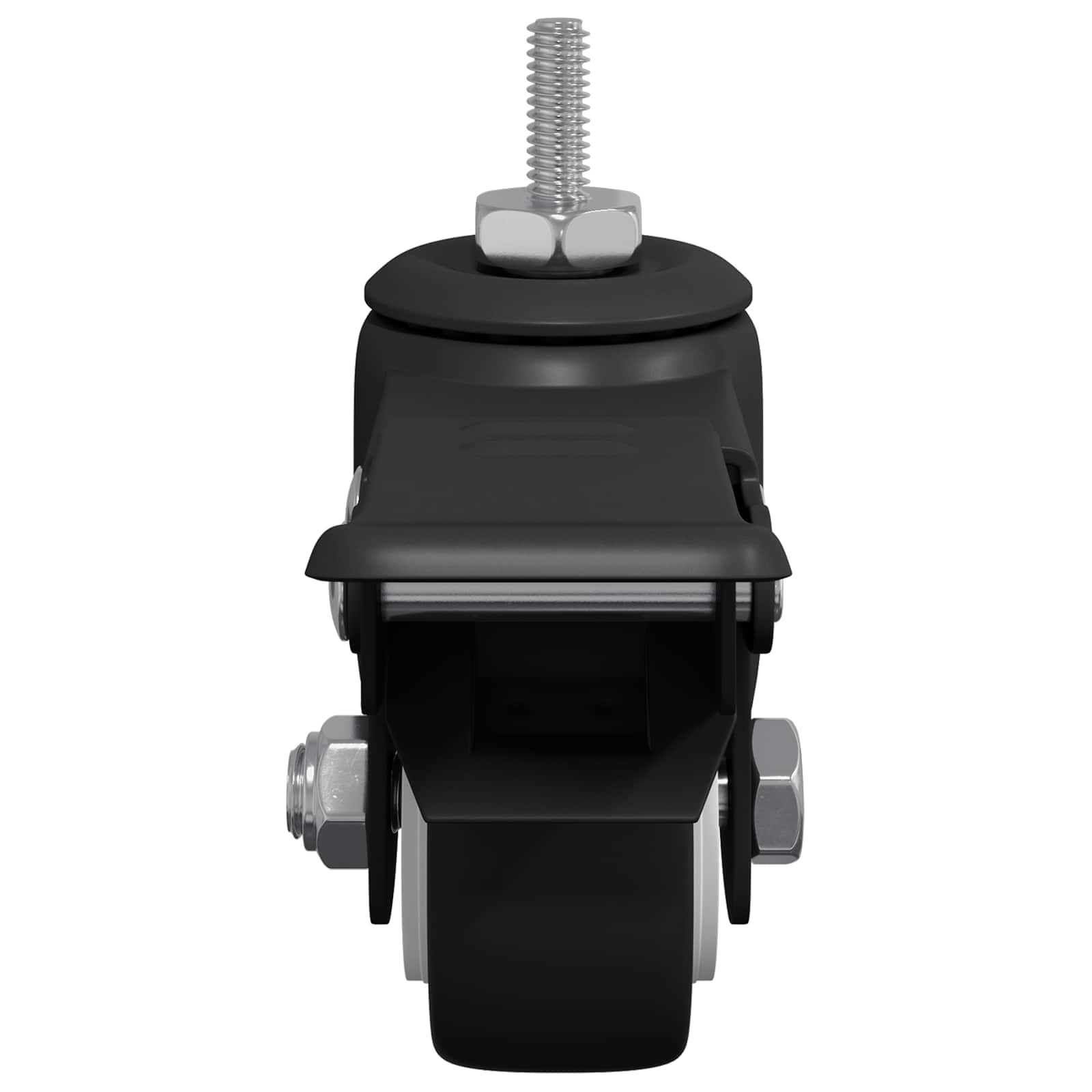 Ruedas 12 pcs Negro M6 x 37 mm Hierro y Nailon