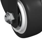 Rueda giratoria 12 pcs Negro 40,4 x 40,4 x 19,7 mm