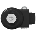 Rueda giratoria 12 pcs Negro 40,4 x 40,4 x 19,7 mm