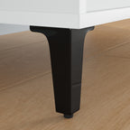 Patas de Muebles 12 pcs Negro 54,1 x 54,1 x 100 mm Hierro