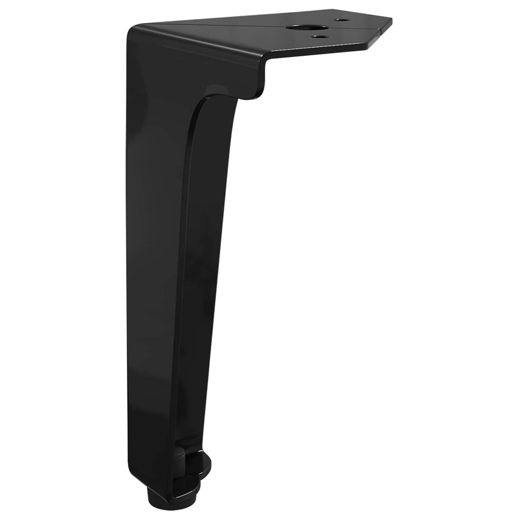 Patas de Muebles 12 pcs Negro 54,1 x 54,1 x 100 mm Hierro