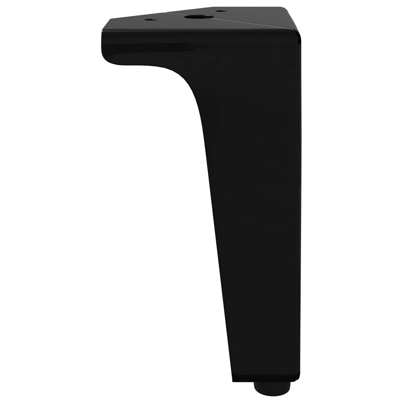 Patas de Muebles 12 pcs Negro 54,1 x 54,1 x 100 mm Hierro