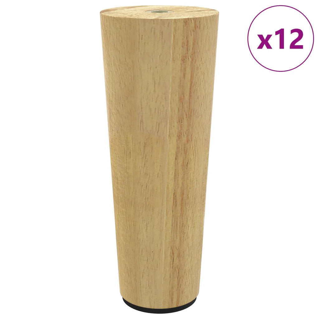 Patas de Muebles 12 pcs Marrón Ø 44 x 100 mm