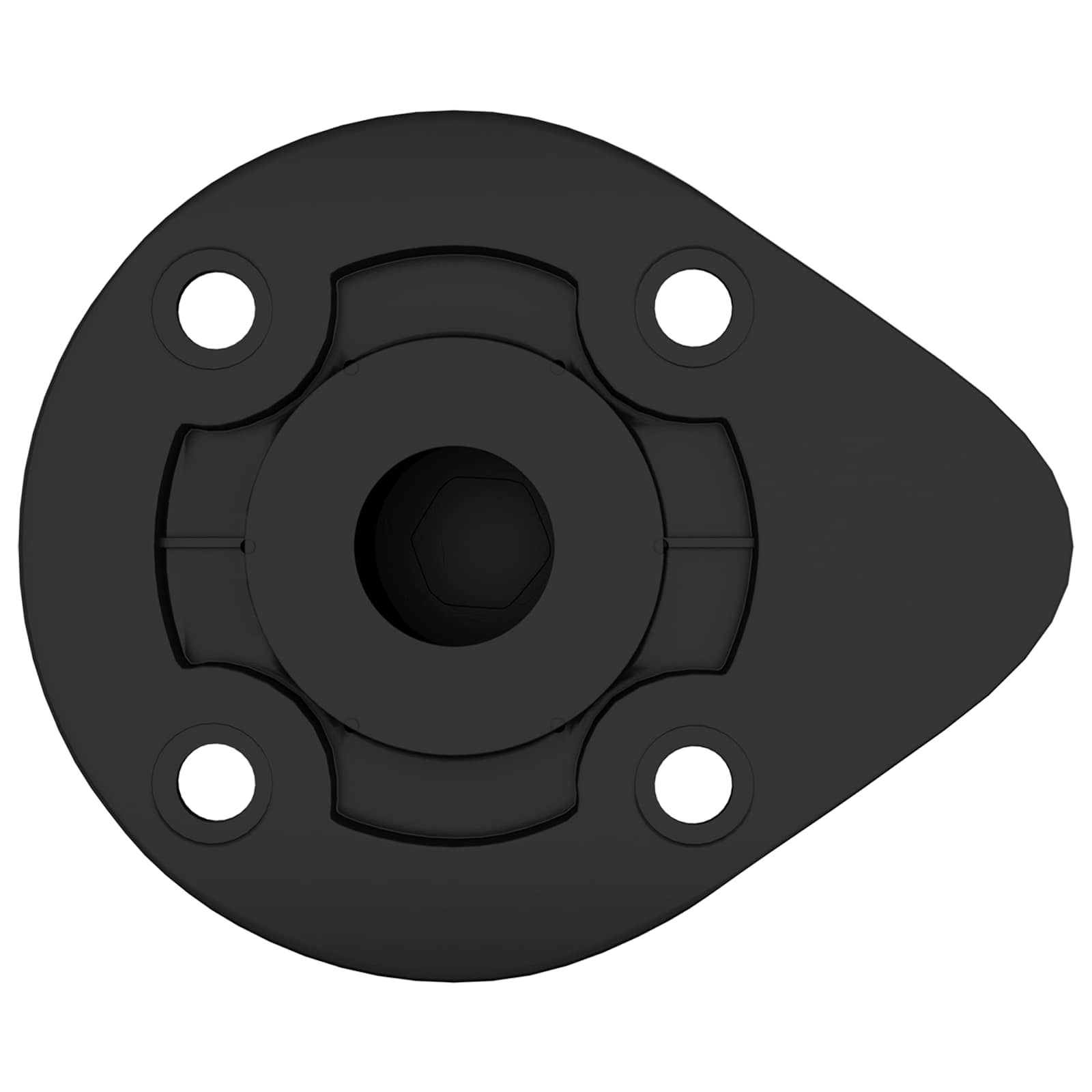 Patas de Muebles Ajustable 12 pcs Negro 46 x 46 x 128 mm PP