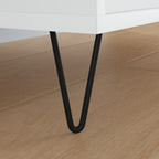 Pata de Mueble 12 pcs Negro 54.1 x 54.1 x 100 mm Hierro
