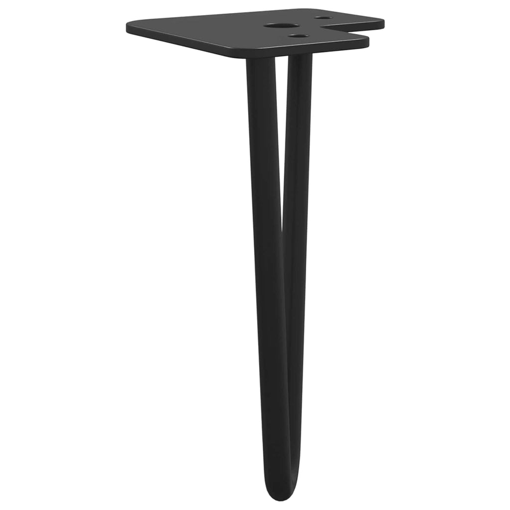 Pata de Mueble 12 pcs Negro 54.1 x 54.1 x 100 mm Hierro