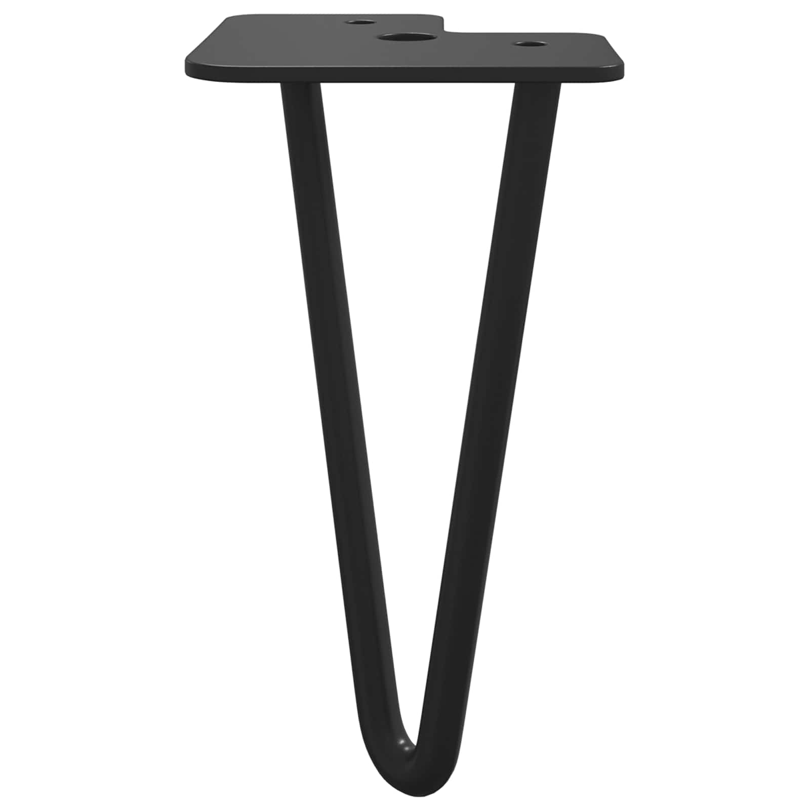 Pata de Mueble 12 pcs Negro 54.1 x 54.1 x 100 mm Hierro