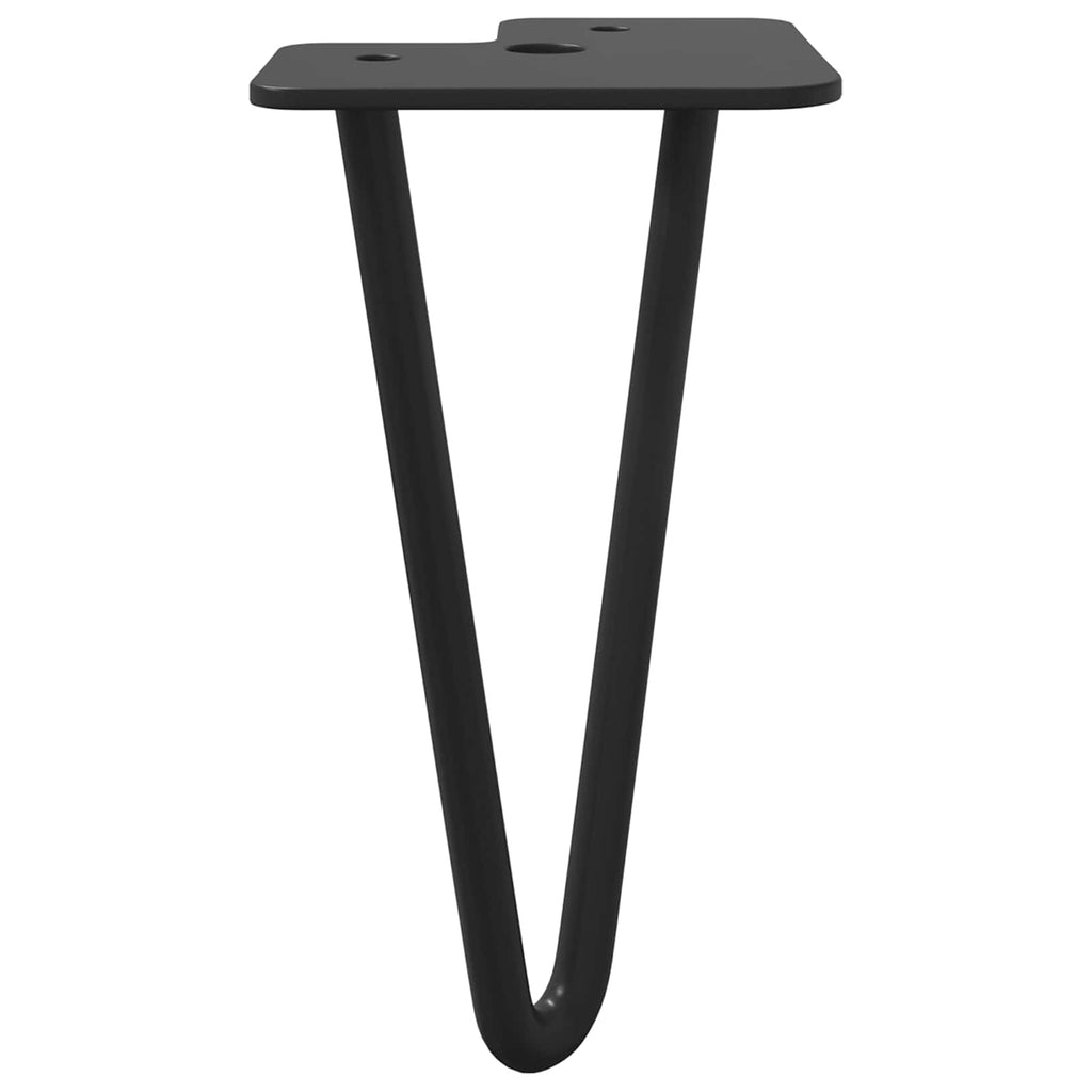 Pata de Mueble 12 pcs Negro 54.1 x 54.1 x 100 mm Hierro