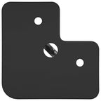 Pata de Mueble 12 pcs Negro 54.1 x 54.1 x 100 mm Hierro