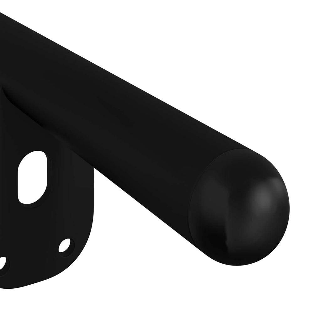 Patas de Muebles 12 pcs Negro 66 x 36 x 160 mm Hierro