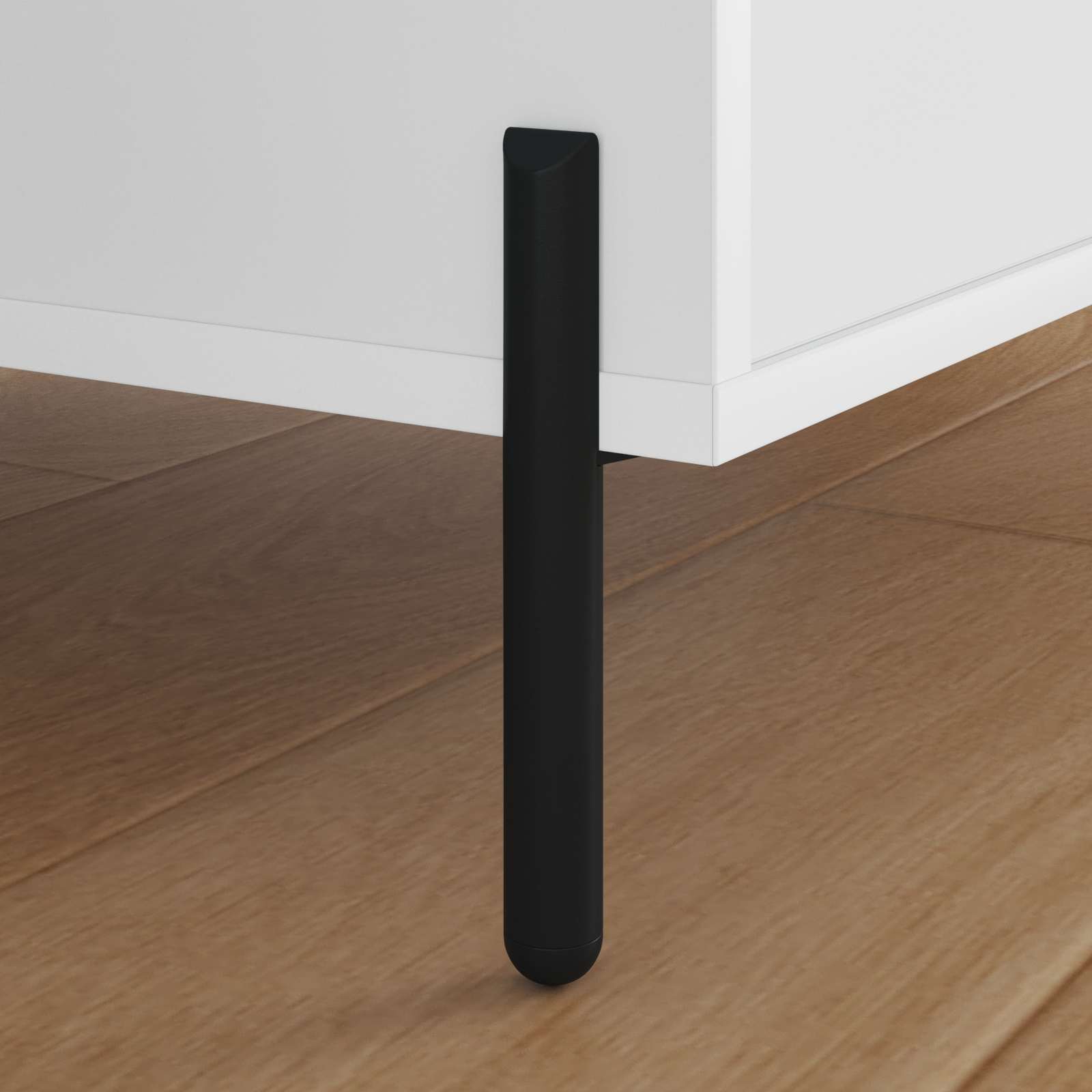 Patas de Muebles 12 pcs Negro 66 x 36 x 160 mm Hierro
