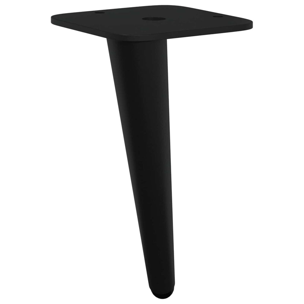 Pies de Soporte 12 pcs Negro 56 x 56 x 100 mm Hierro