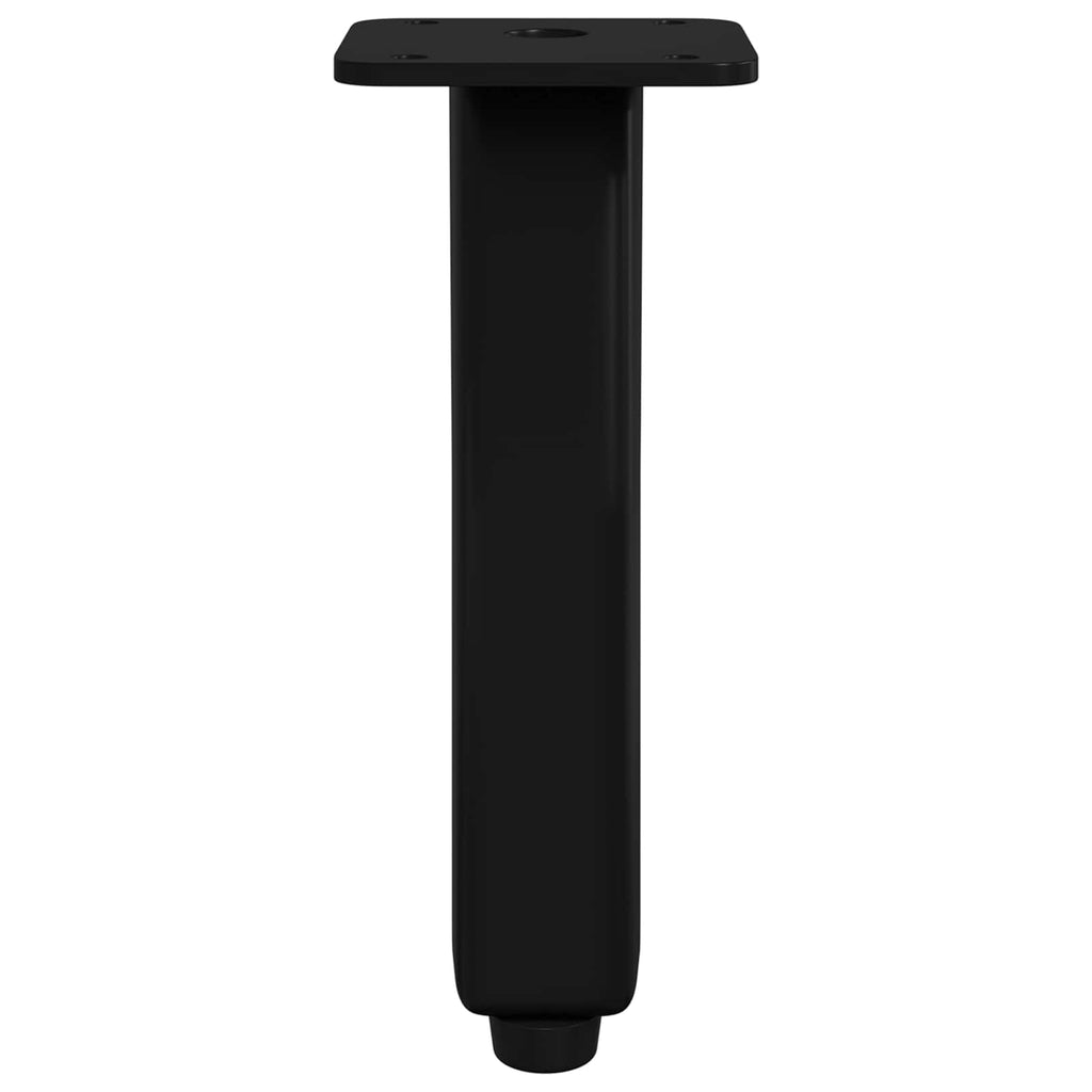 Pies de Soporte 12 pcs Negro 40 x 40 x 100 mm Hierro