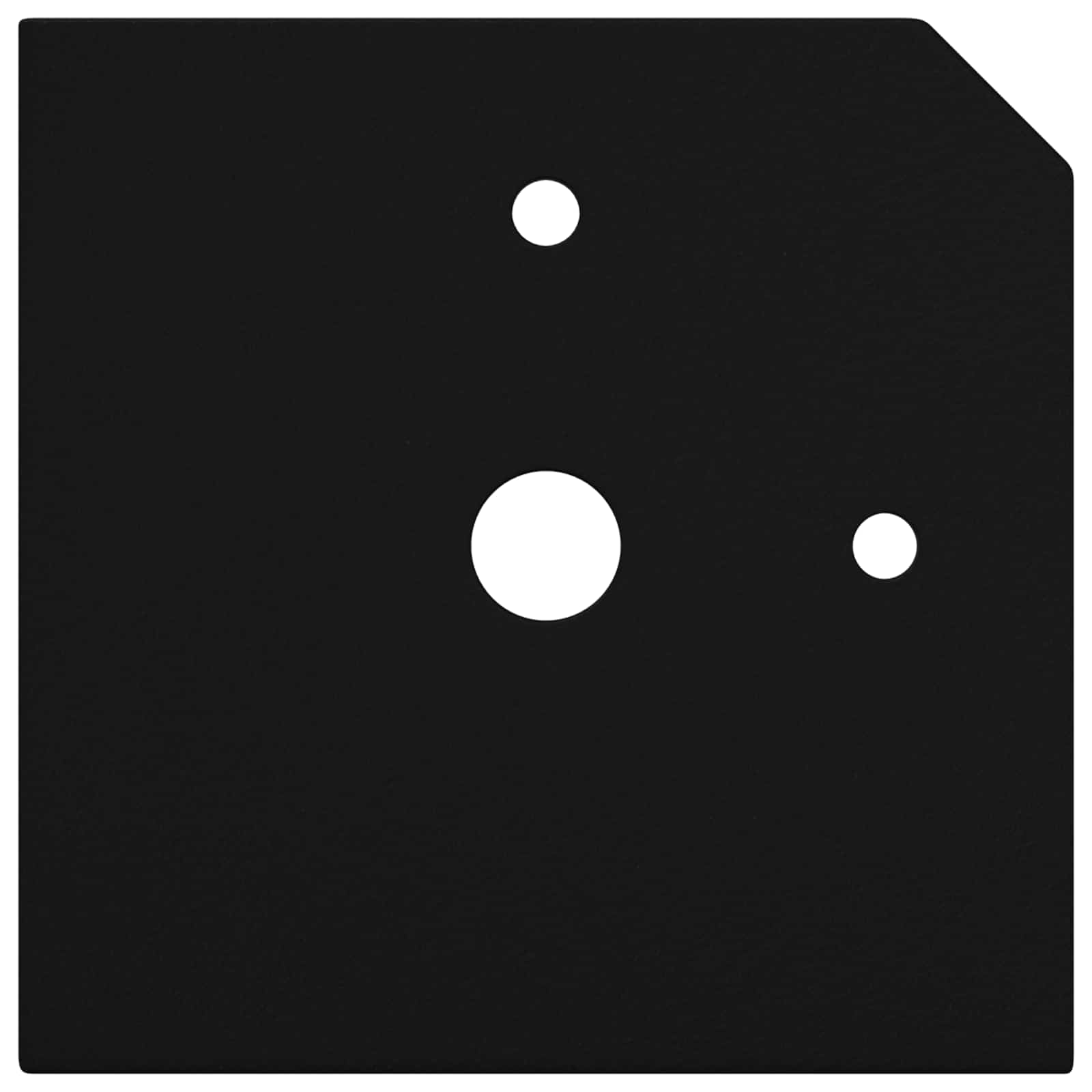 Pies de Soporte 12 pcs Negro 57 x 57 x 100 mm Hierro