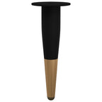 Patas de Muebles 12 pcs Negro y dorado Ø 40 x 98 mm Hierro