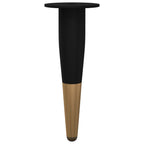 Patas de Muebles 12 pcs Negro y dorado Ø 40 x 98 mm Hierro
