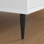Patas de Muebles 12 pcs Negro Ø 40 x 98 mm Hierro