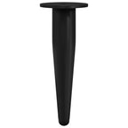 Patas de Muebles 12 pcs Negro Ø 40 x 98 mm Hierro