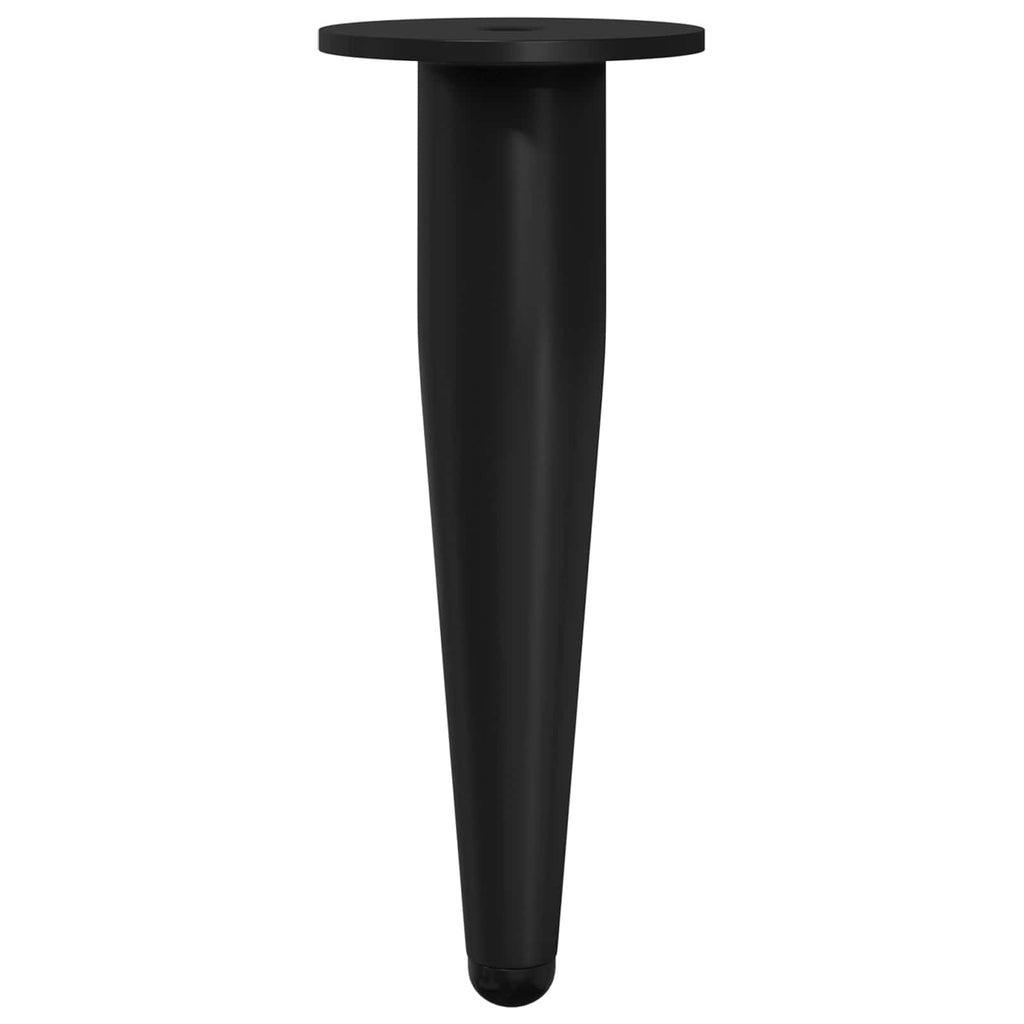 Patas de Muebles 12 pcs Negro Ø 40 x 98 mm Hierro