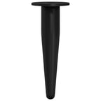 Patas de Muebles 12 pcs Negro Ø 40 x 98 mm Hierro