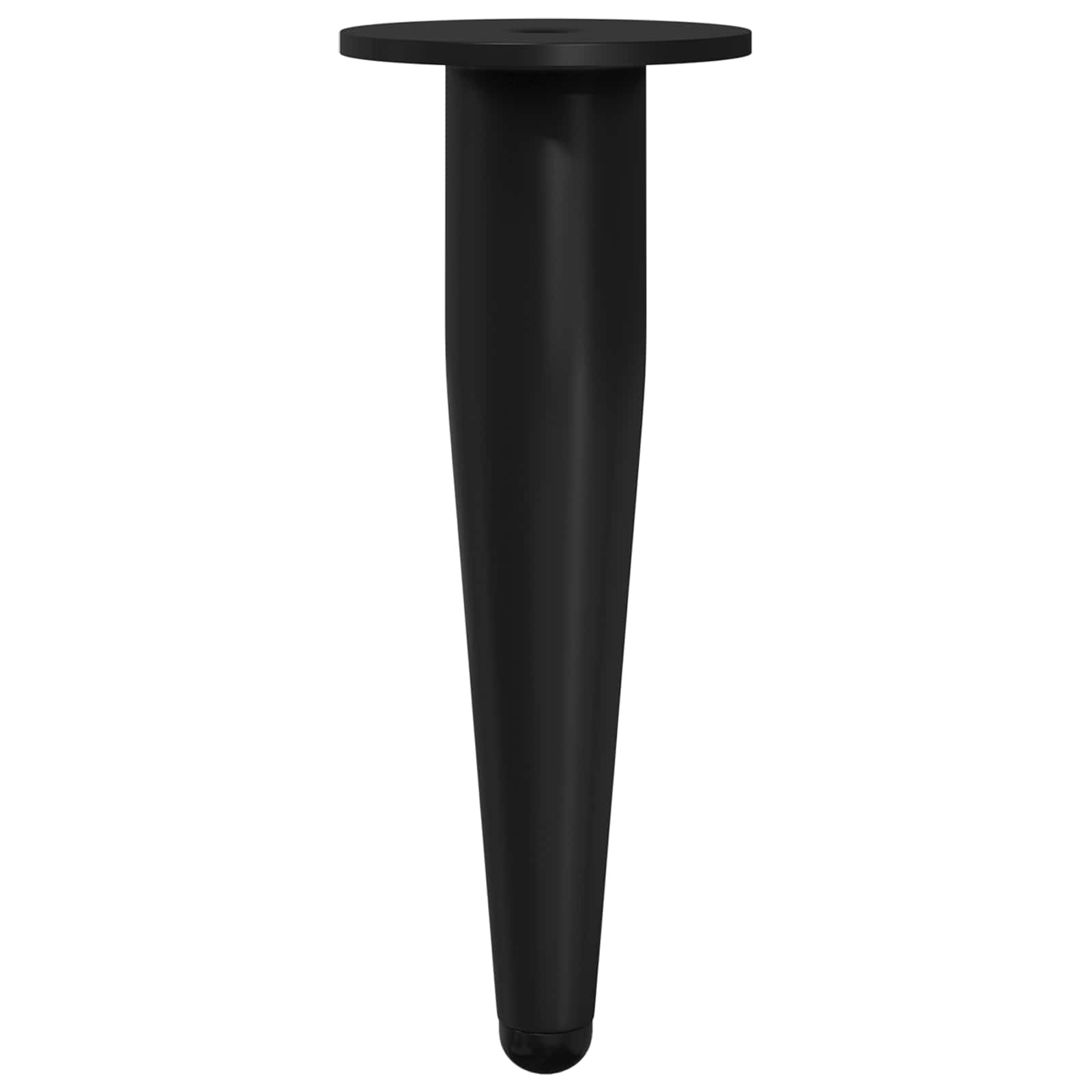 Patas de Muebles 12 pcs Negro Ø 40 x 98 mm Hierro