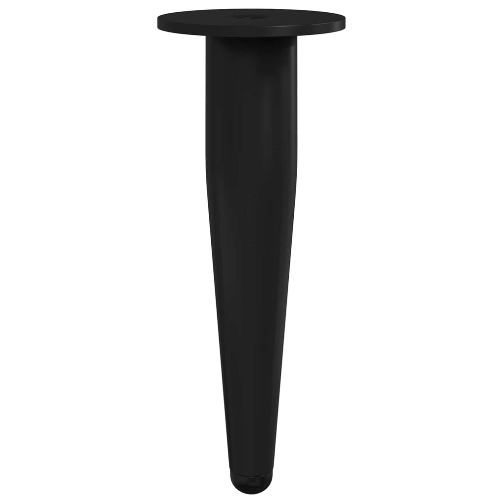 Patas de Muebles 12 pcs Negro Ø 40 x 98 mm Hierro