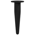 Patas de Muebles 12 pcs Negro Ø 40 x 98 mm Hierro