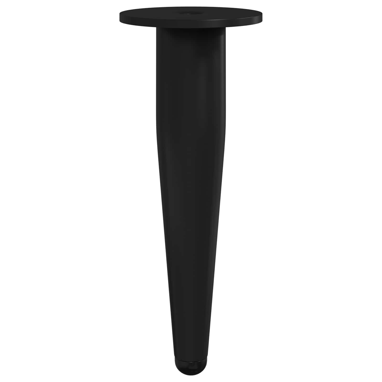 Patas de Muebles 12 pcs Negro Ø 40 x 98 mm Hierro