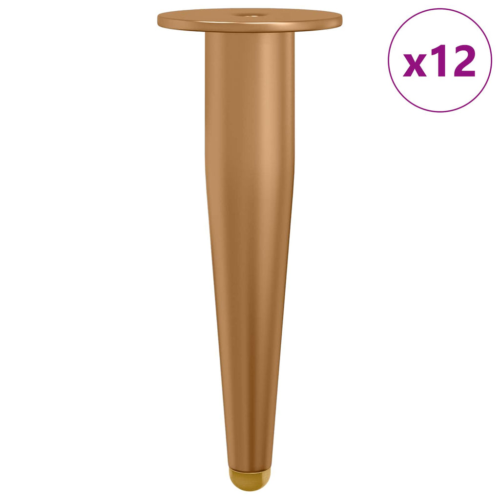 Pies de Soporte 12 pcs Dorado 98 x 40 mm Hierro