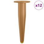Pies de Soporte 12 pcs Dorado 98 x 40 mm Hierro